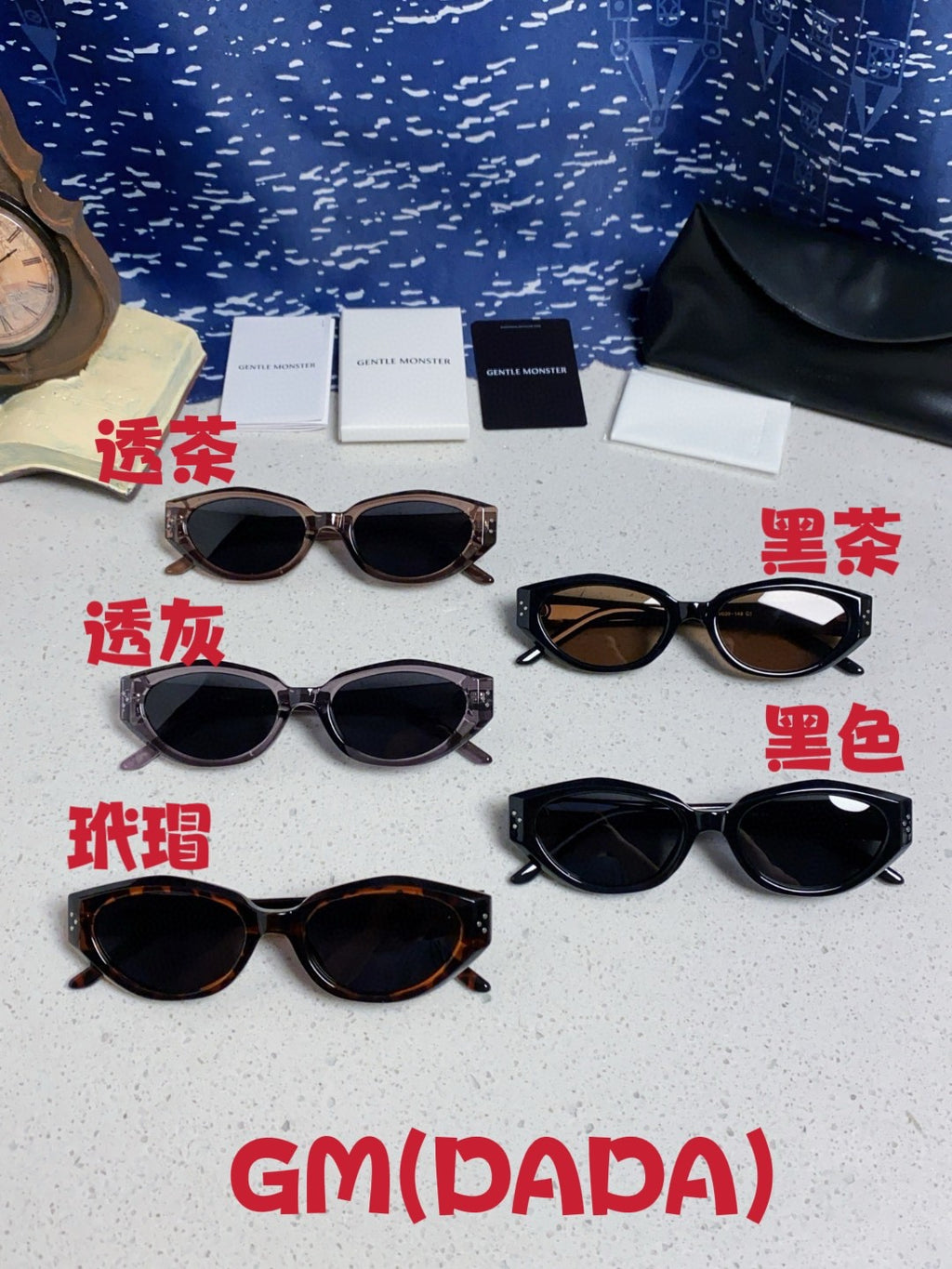 Gentle Monster DADA Cat-Eye Black Lens Sunglasses for Men & Women - 432956 - detail image 12