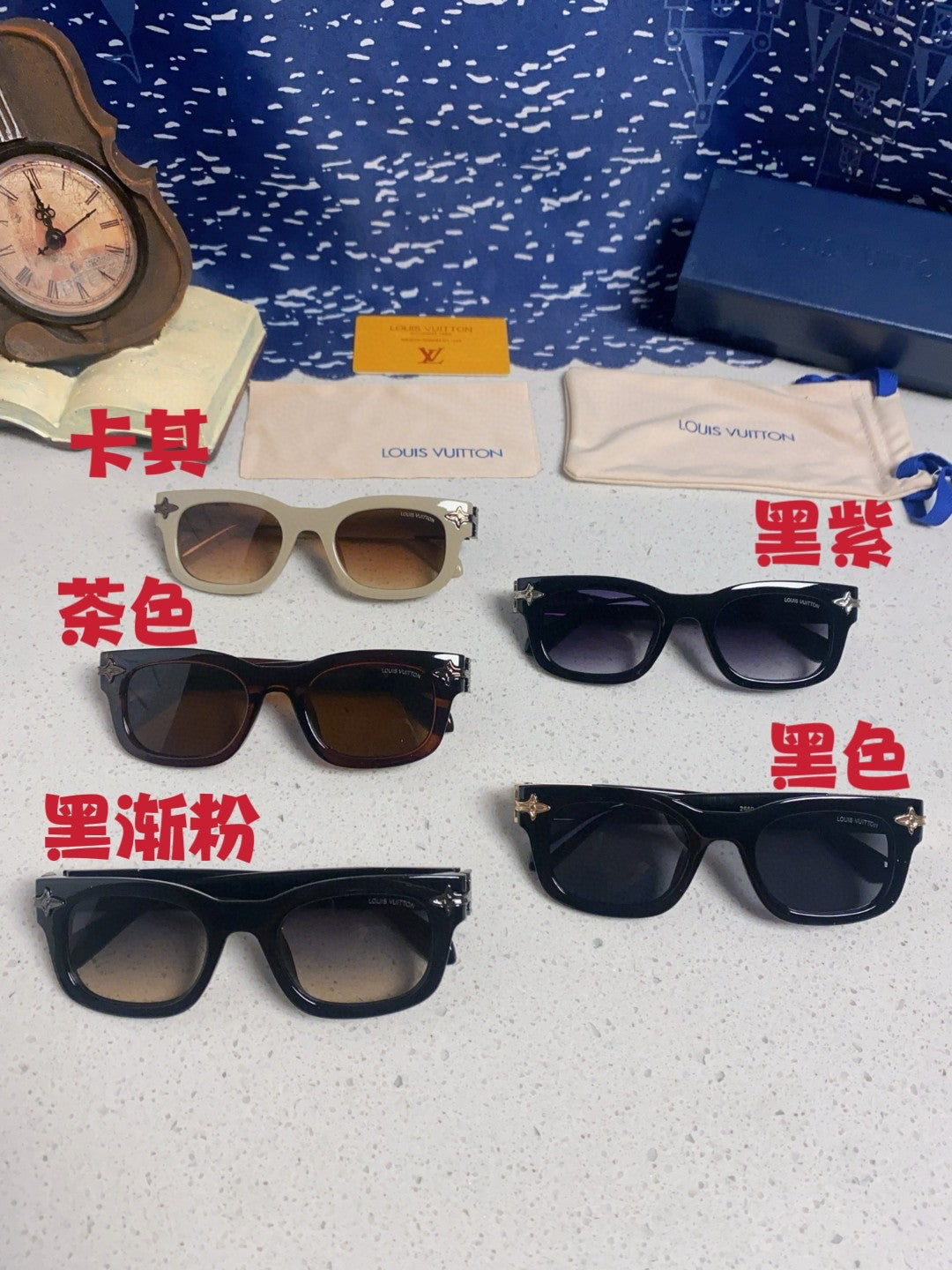 Louis Vuitton Square Silver Lens Sunglasses for Men & Women - 486223 - detail image 12