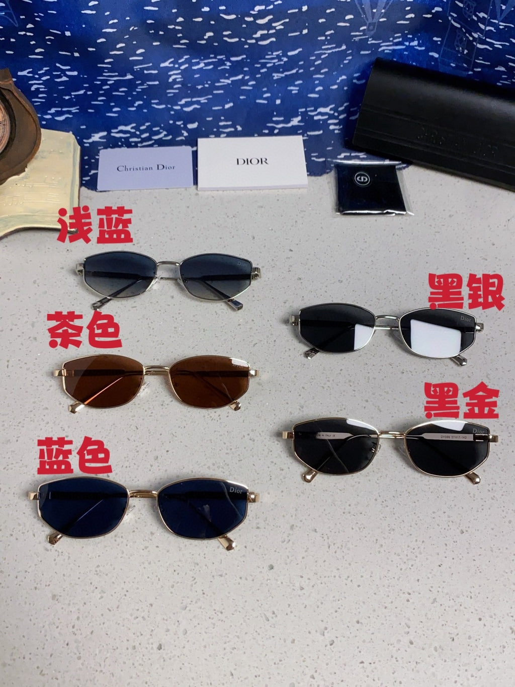 Dior Metal Round Silver Lens Sunglasses for Men & Women - detail image 11