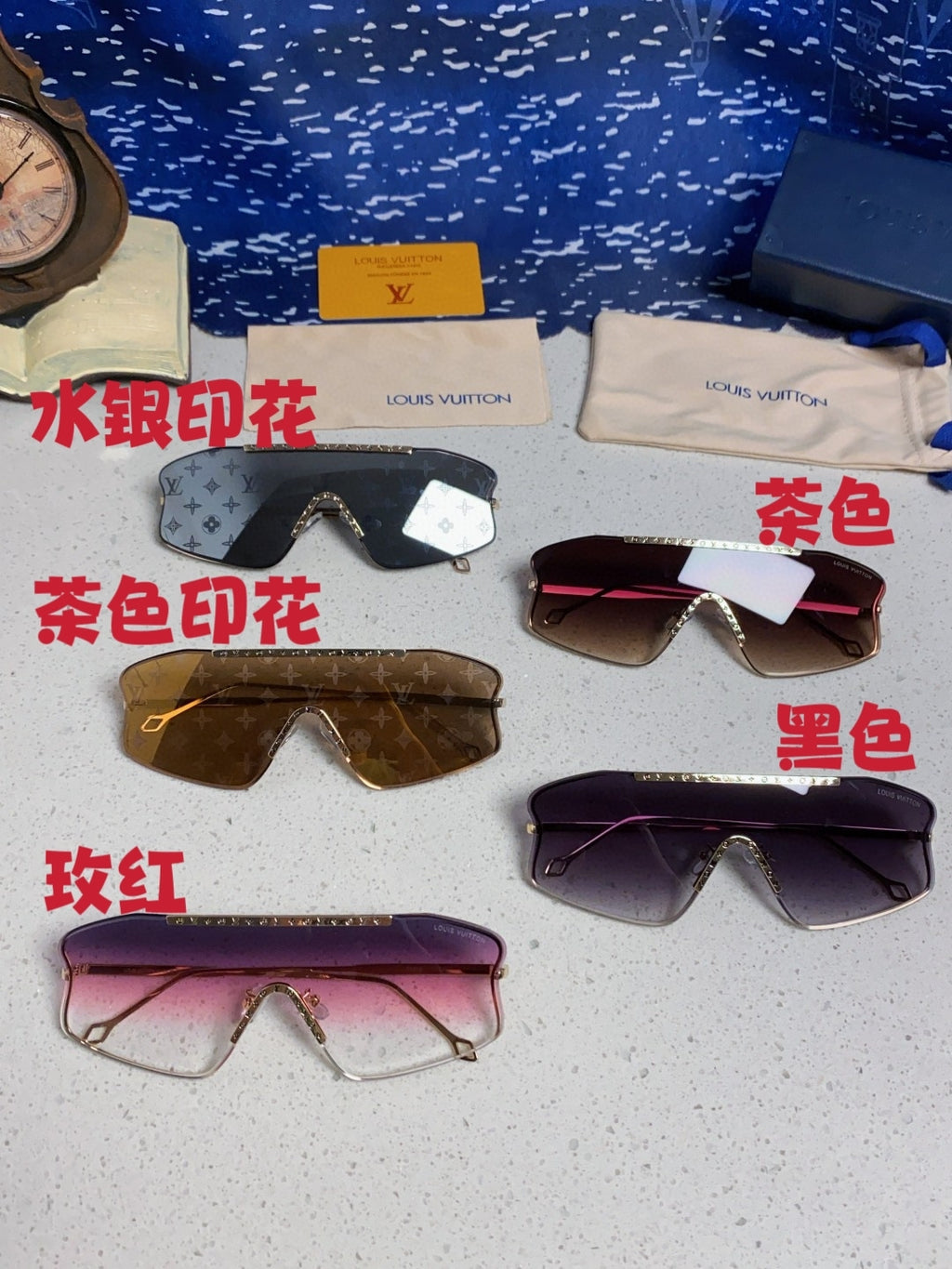 Louis Vuitton Lightweight Rimless Gray Lens Sunglasses for Men & Wome - 464642 - detail image 11