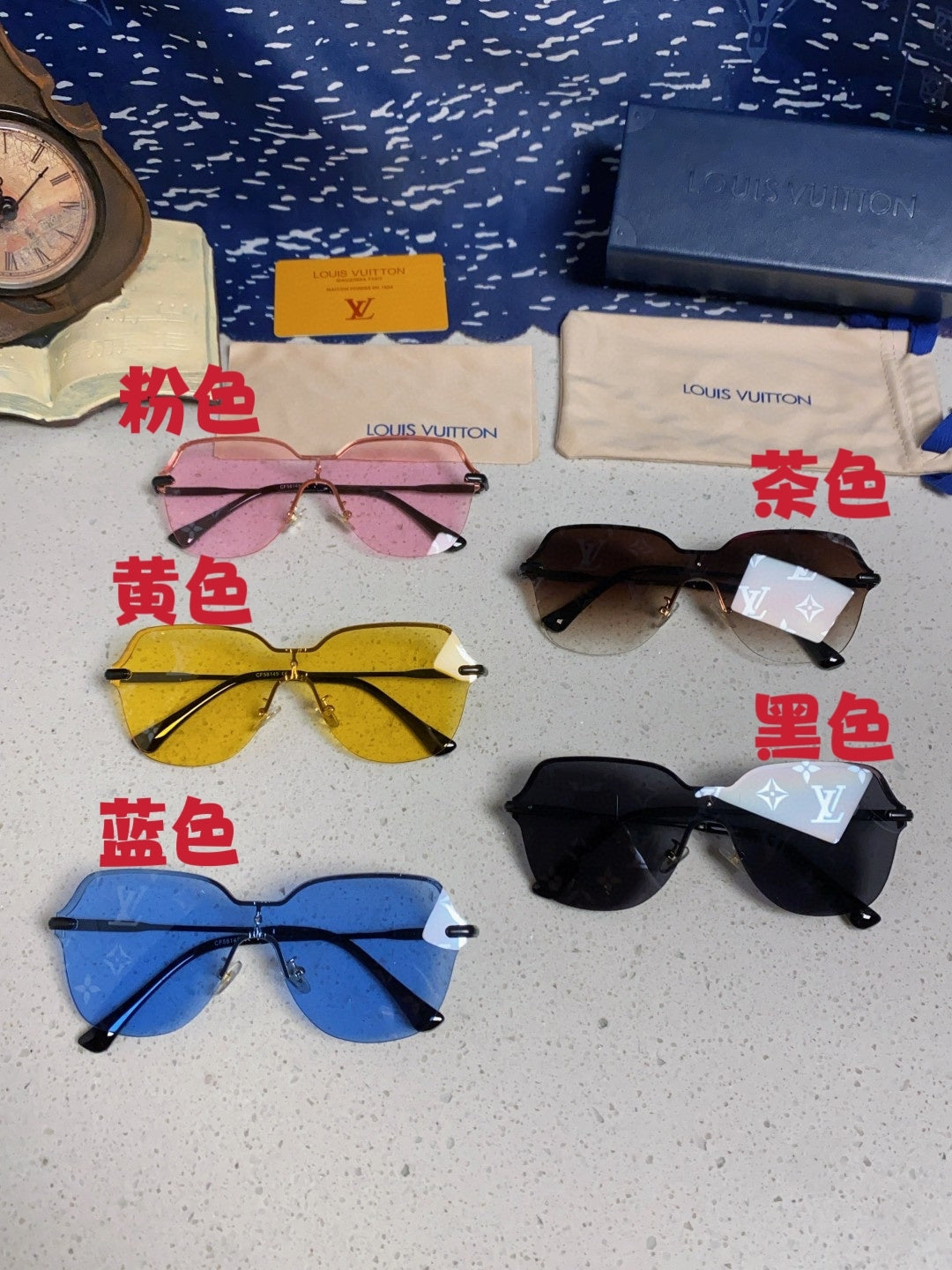 Louis Vuitton Lightweight Rimless Silver Lens Sunglasses for Women - 464643 - detail image 9