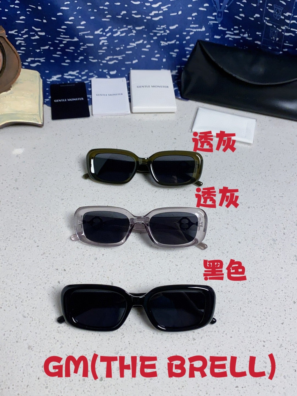 Gentle Monster THE Polarized Square Silver Lens Sunglasses for Men & Women - detail image 12
