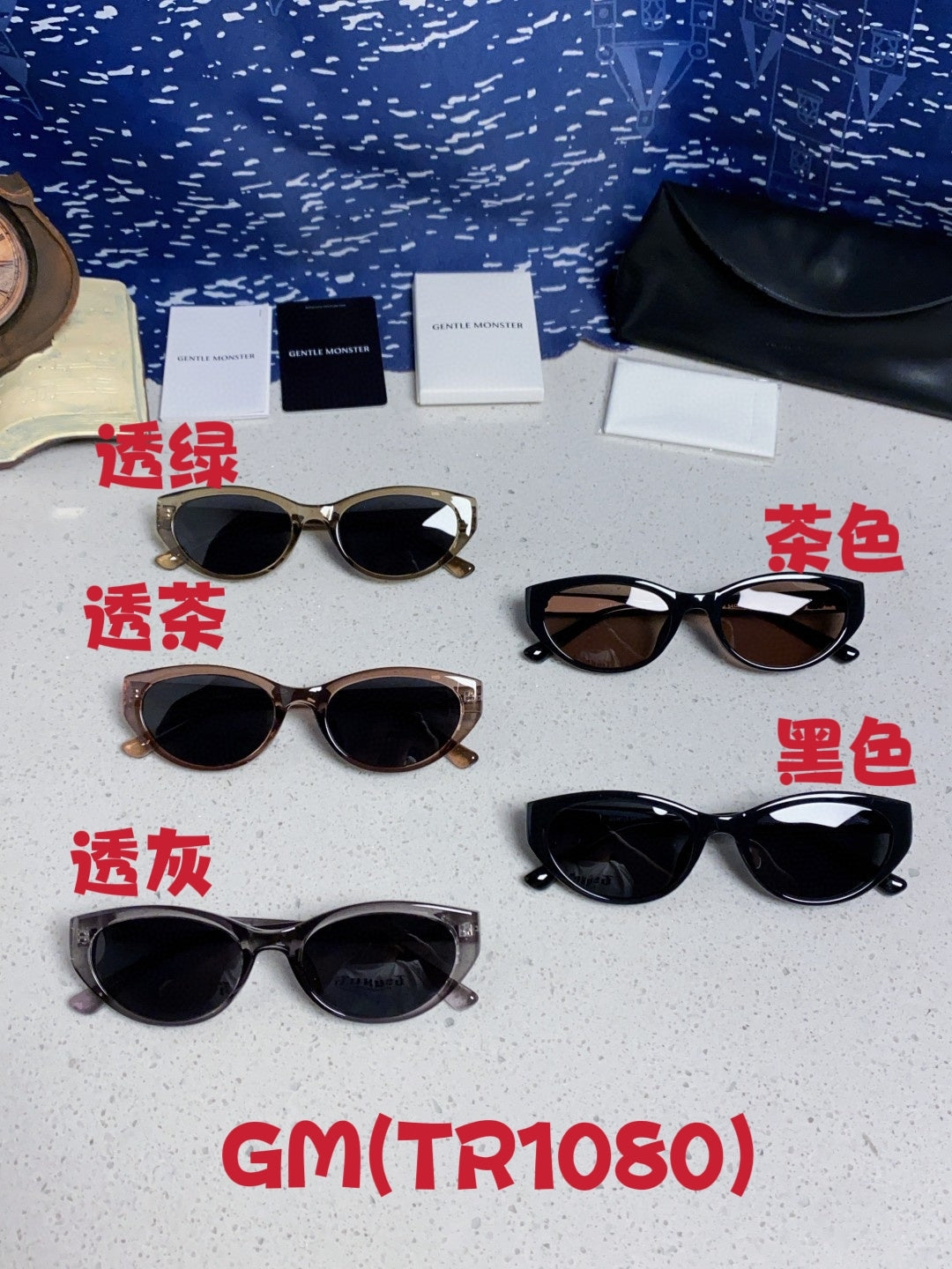 Gentle Monster TR1080 Polarized Cat-Eye Silver Lens Sunglasses for Men & Women - detail image 12