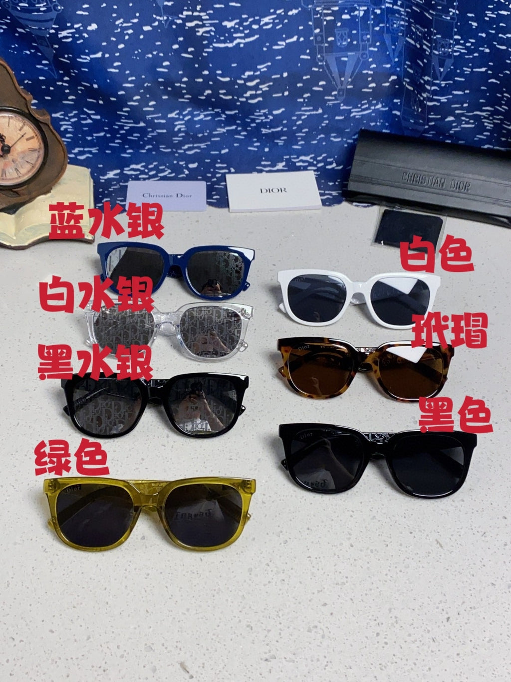 Dior Square Brown Lens Sunglasses for Men & Women - 465236 - detail image 12