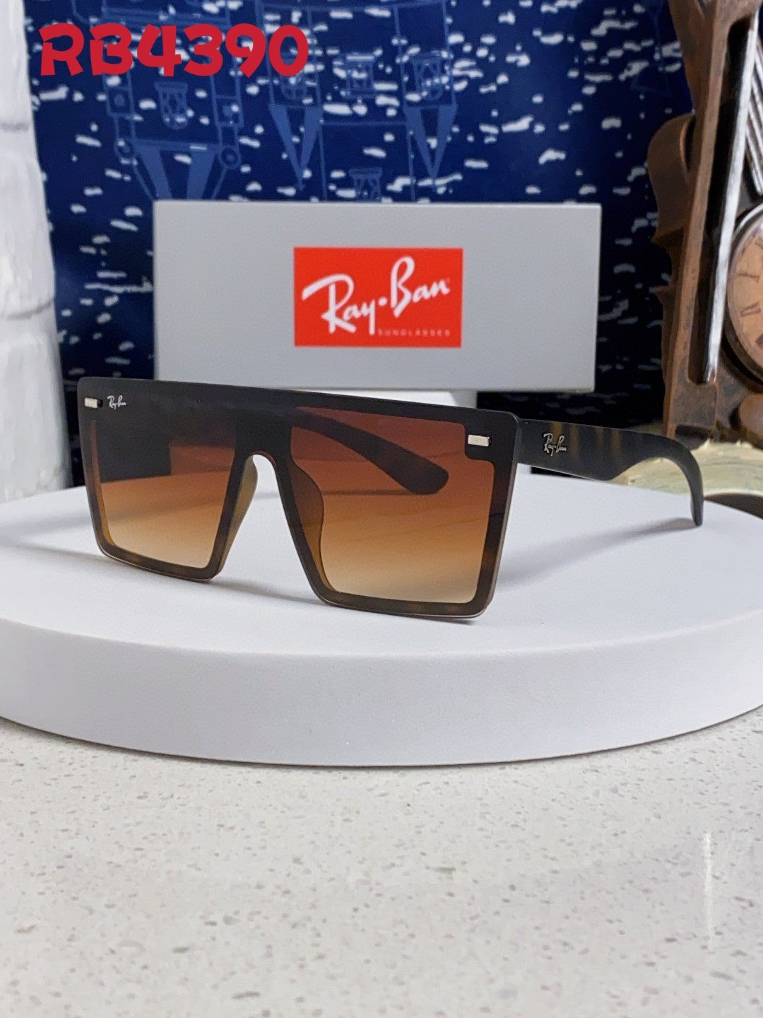 Ray-Ban Oversized Brown Lens Sunglasses for Women - 399542