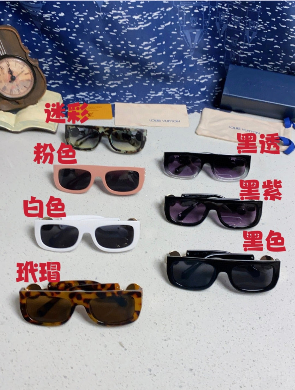 Louis Vuitton Square Brown Lens Sunglasses for Men & Women - 866865 - detail image 12