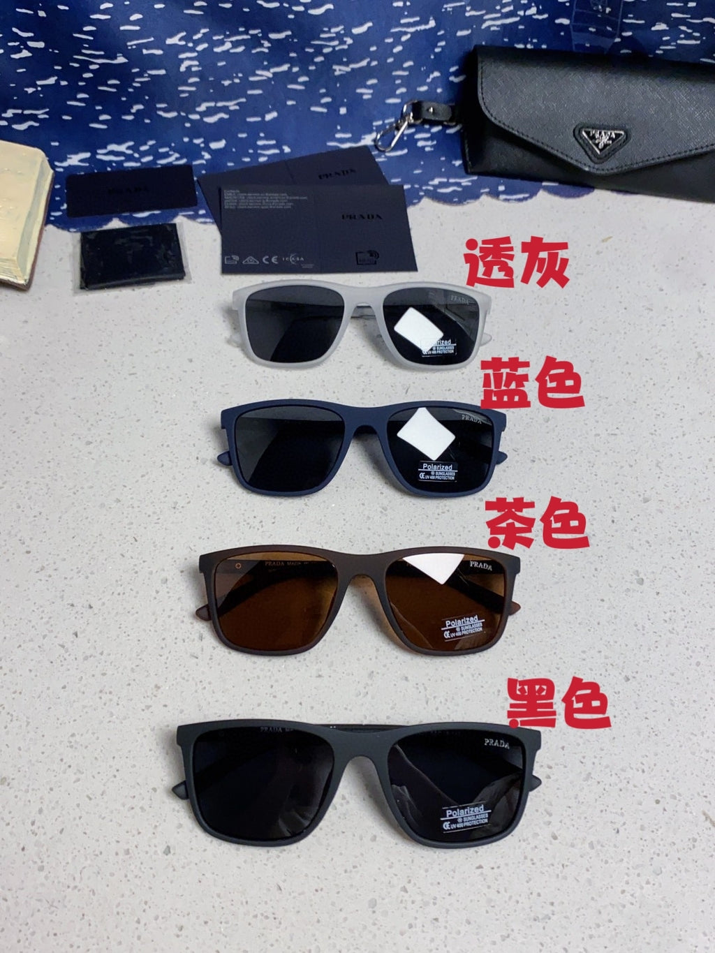 Prada Polarized Fashion Blue Lens Sunglasses for Men & Women - 867157 - detail image 12