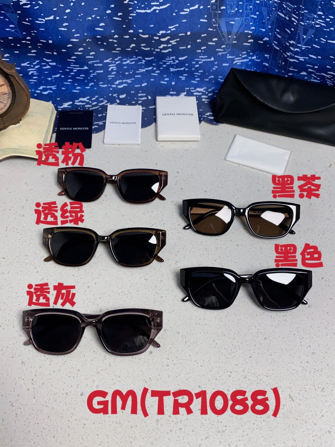 Gentle Monster TR1088 Square Black Lens Sunglasses for Women - 416467 - detail image 12