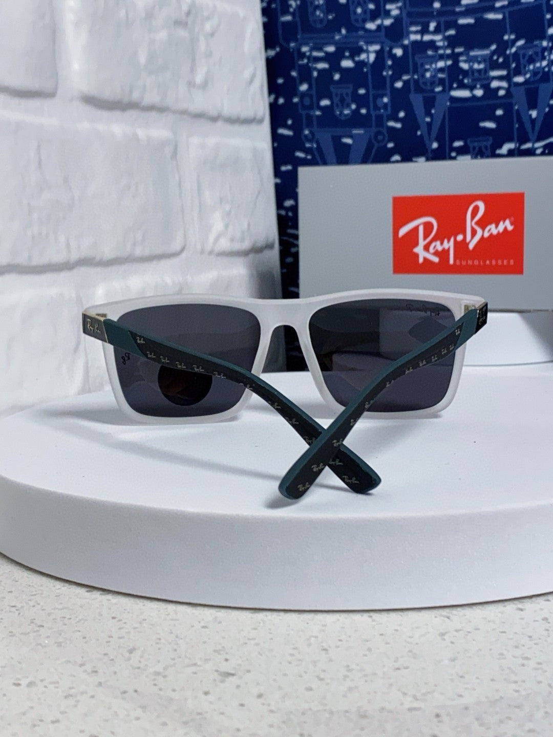 Ray-Ban RB69030 Square Silver Lens Sunglasses for Men - 450162 - detail image 3