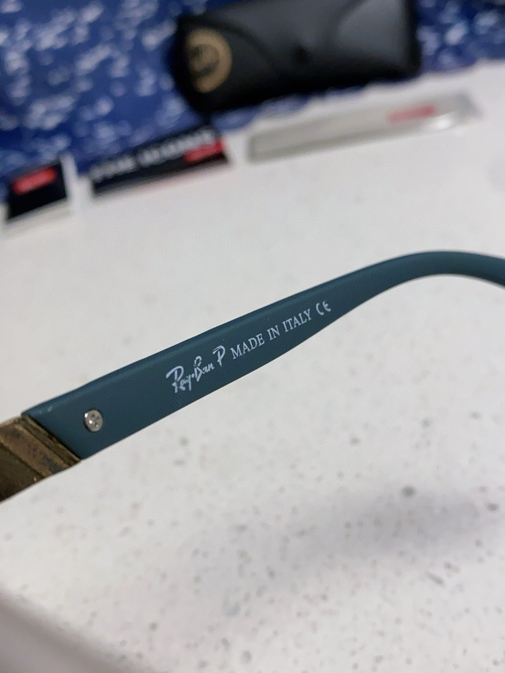 Ray-Ban RB69030 Square Silver Lens Sunglasses for Men - 450162 - detail image 8
