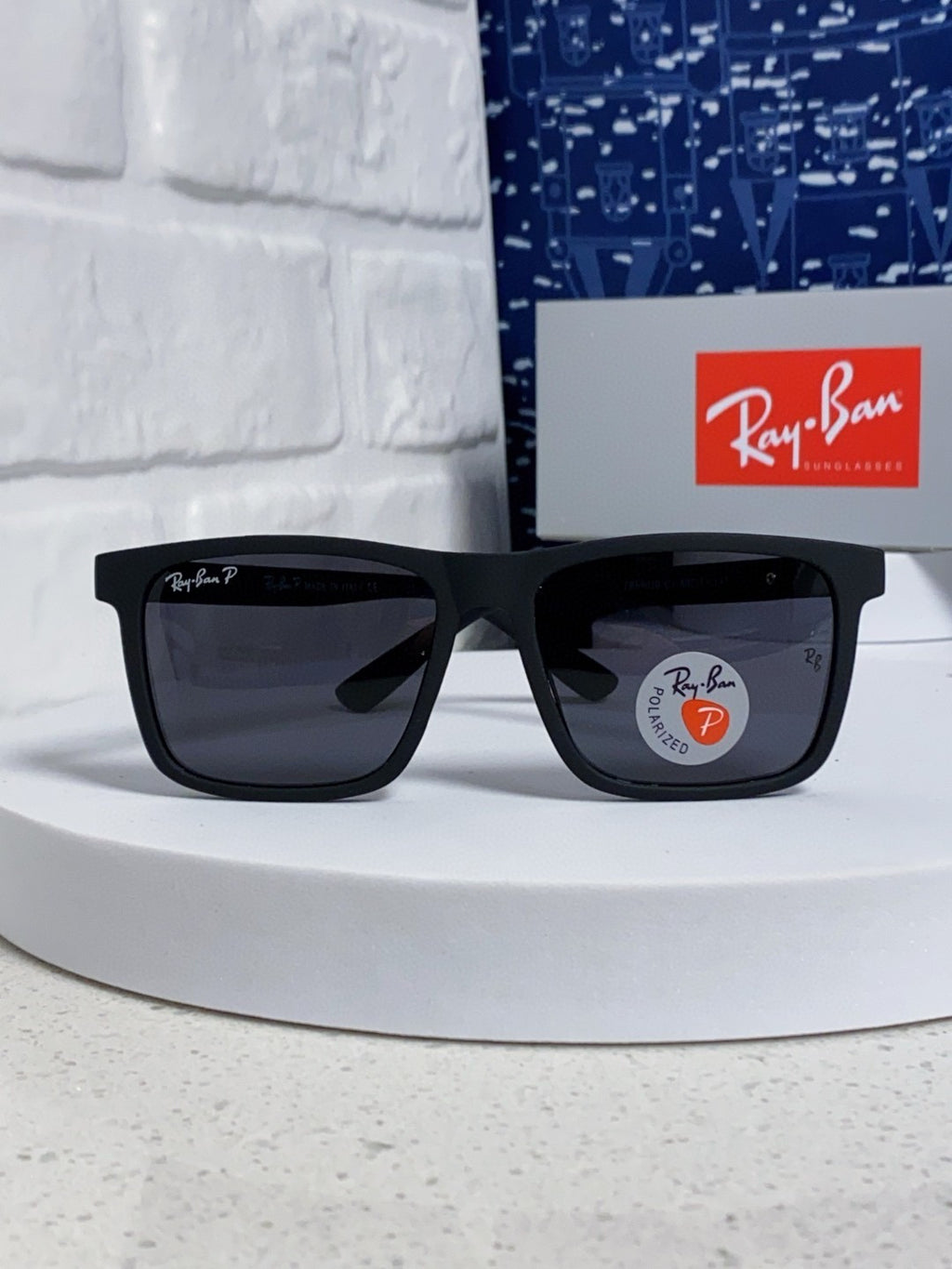Ray-Ban RB69030 Square Silver Lens Sunglasses for Men - 416704 - detail image 2