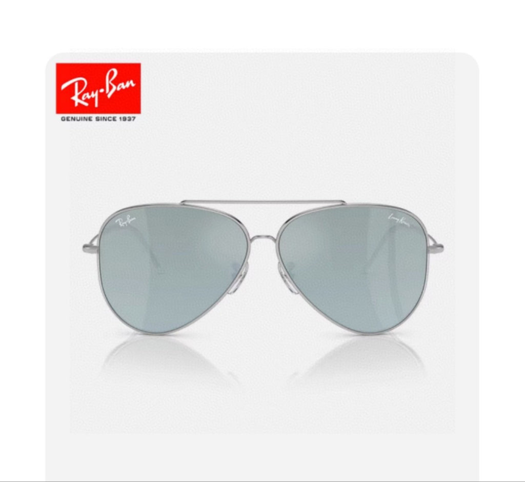 Ray-Ban BR0101S Aviator Silver Lens Sunglasses for Men & Women