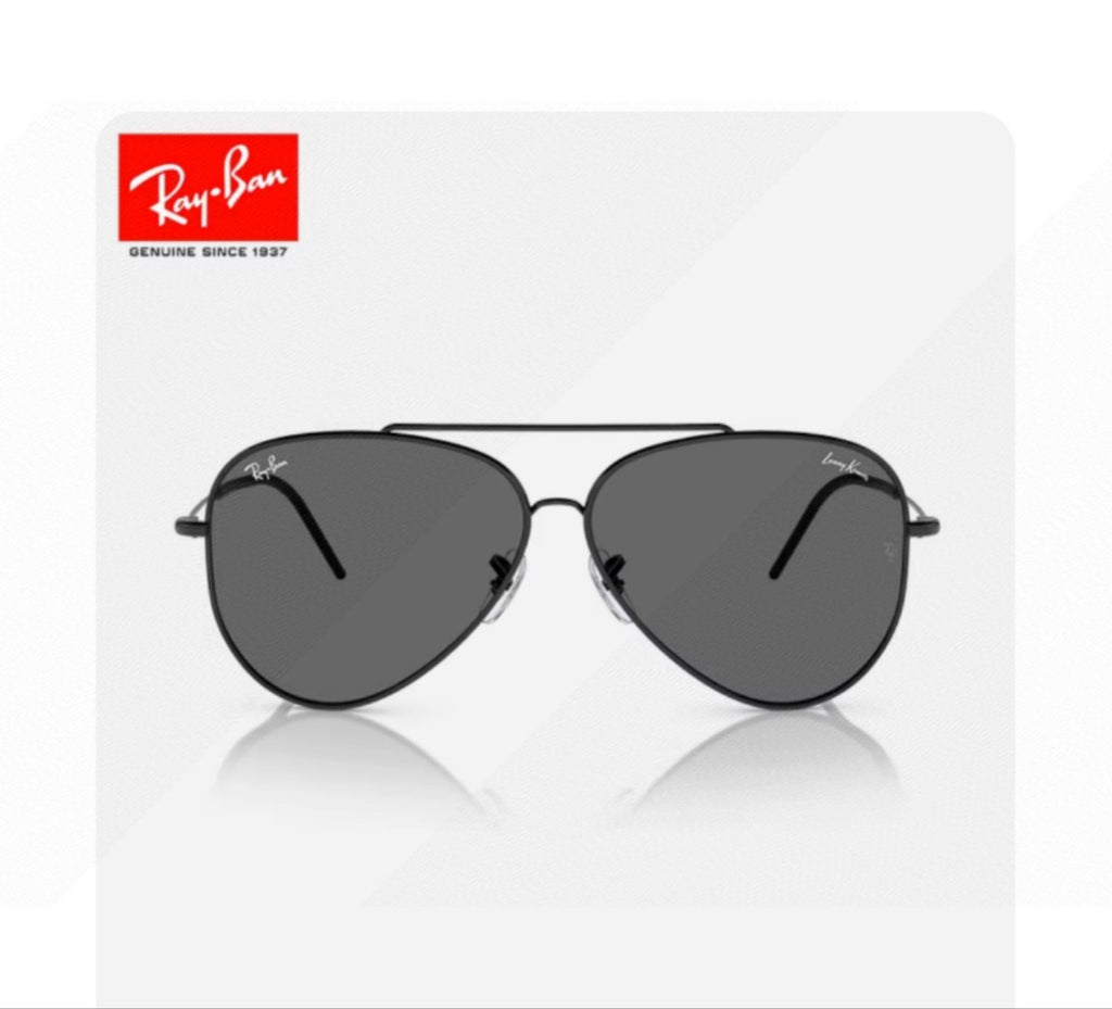 Ray-Ban BR0101S Aviator Black Lens Sunglasses for Men & Women - 416641