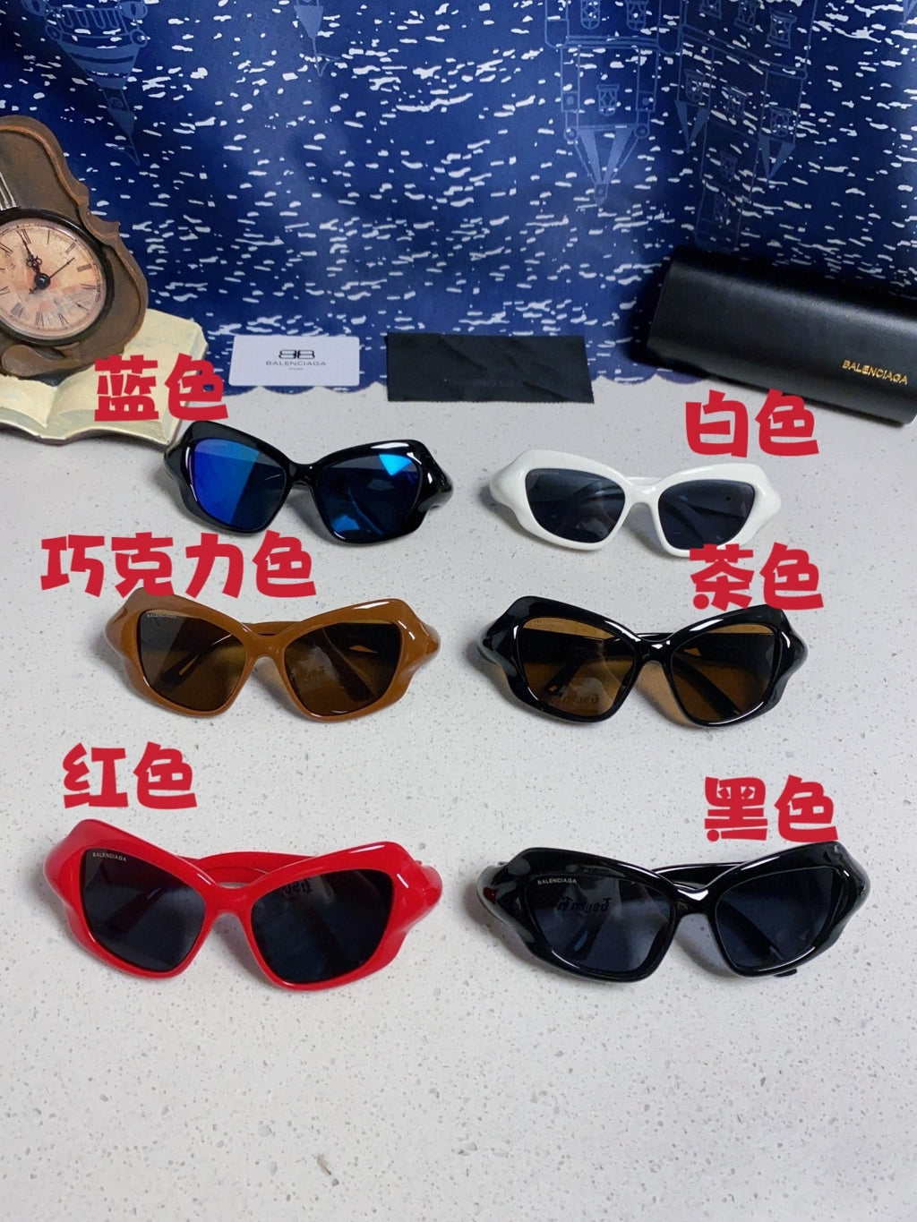 Balenciaga Oversized Brown Lens Sunglasses for Women - 358632 - detail image 12