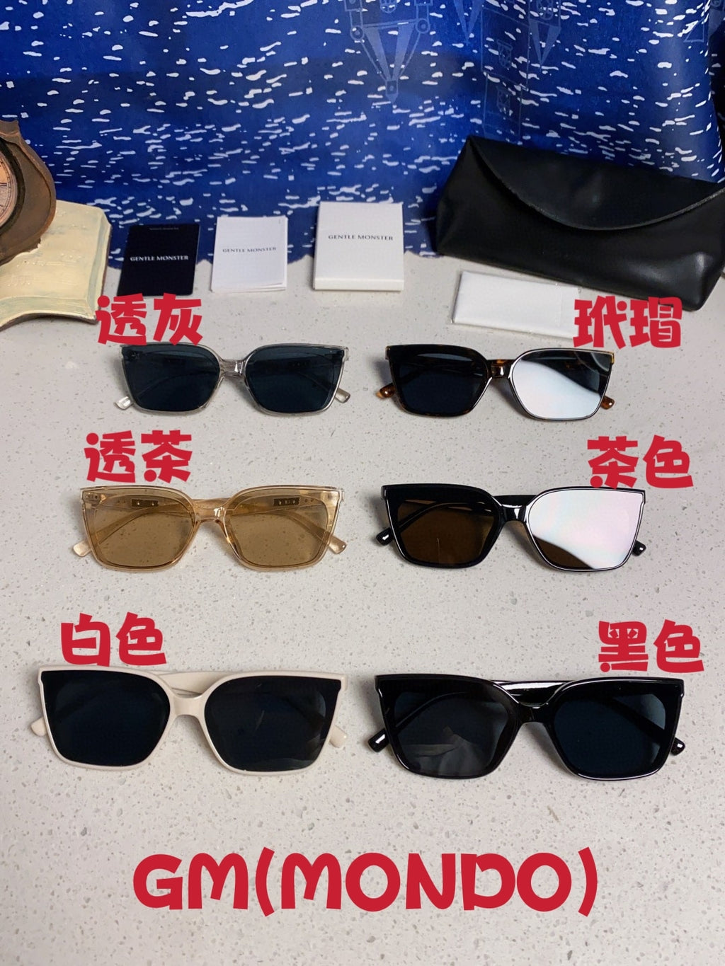 Gentle Monster MONDO Square Black Lens Sunglasses for Men & Women - detail image 12