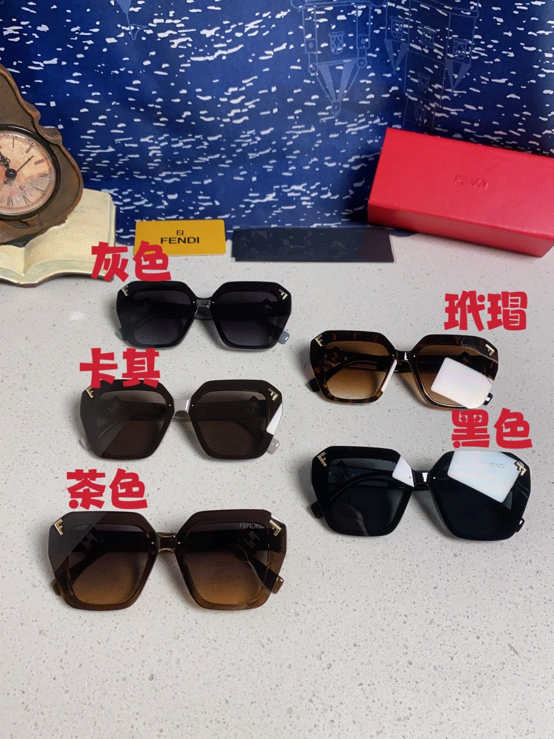 Fendi Cat-Eye Brown Lens Sunglasses for Men & Women - detail image 12