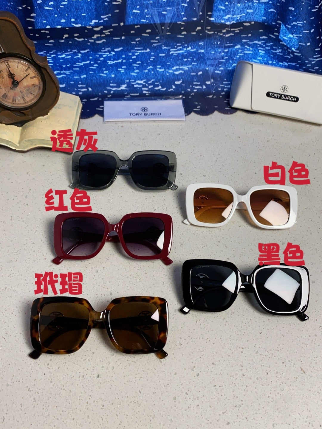 Burberry Square Black Lens Sunglasses for Women - 432506 - detail image 12