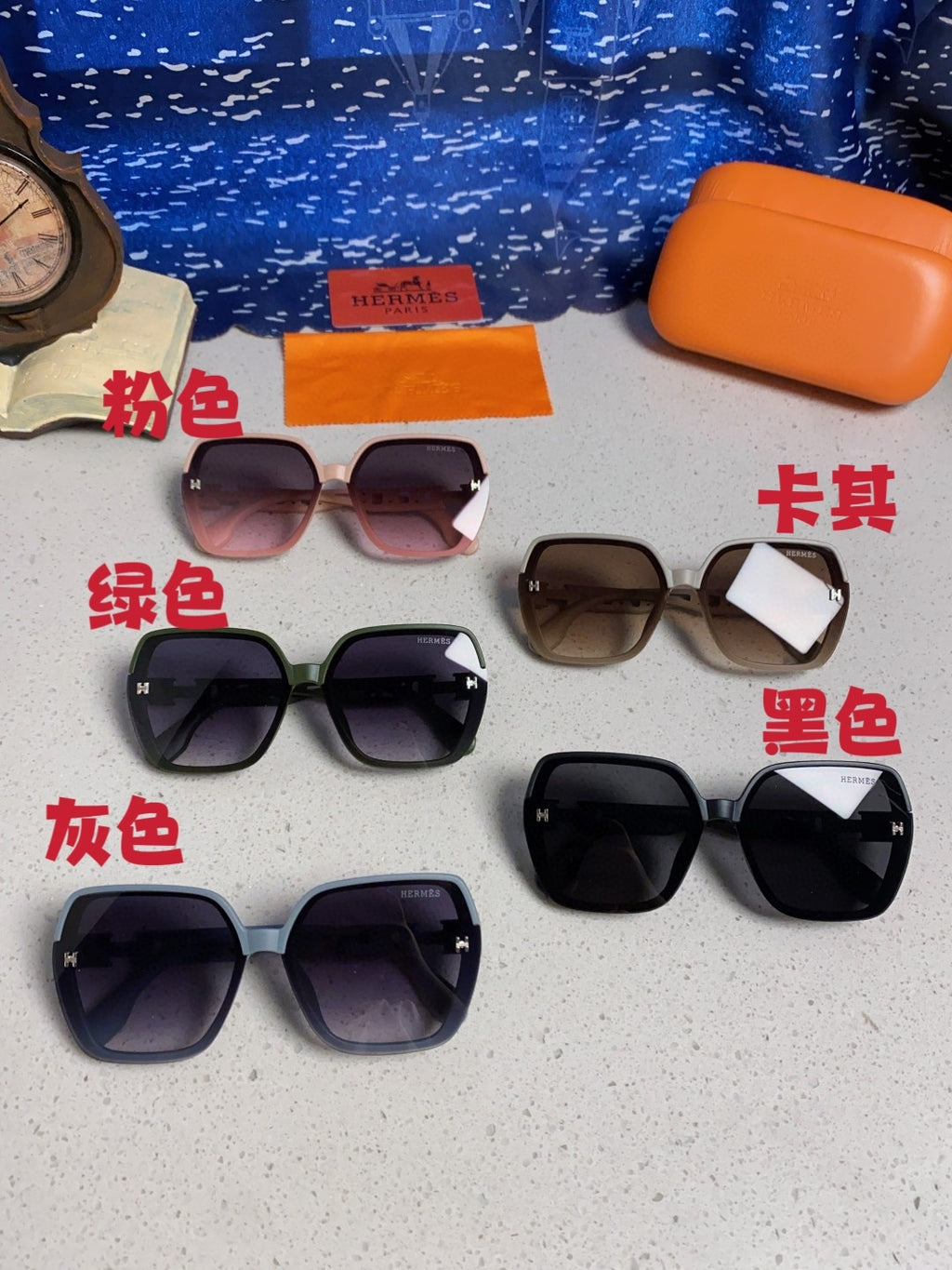Hermès Polarized Round Brown Lens Sunglasses for Women - detail image 12