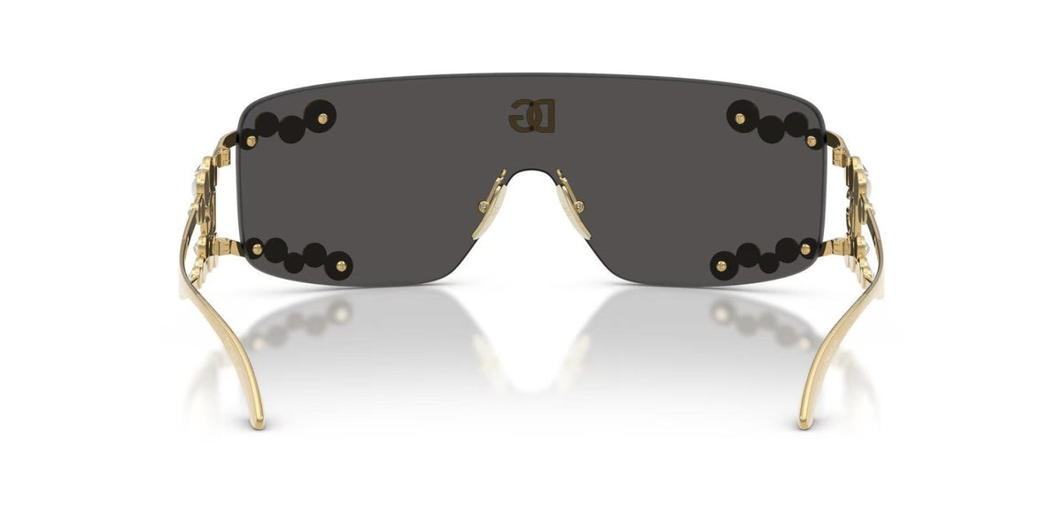 Dolce & Gabbana DG2323 Metal Oversized Black Lens Sunglasses for Men & Women - detail image 3