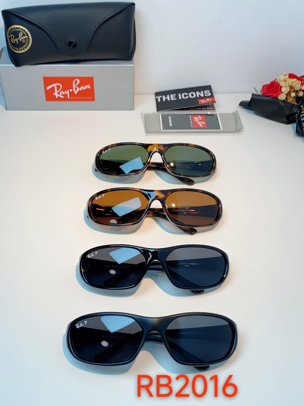 Ray-Ban RB2016 Slim Brown Lens Sunglasses for Men & Women - 416696 - detail image 13