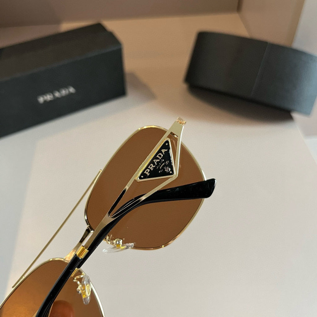 Prada Polarized Fashion Brown Lens Sunglasses for Men - 372133 - detail image 5