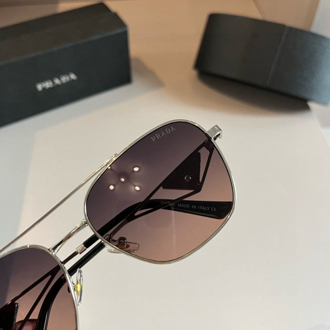 Prada Polarized Fashion Silver Lens Sunglasses for Men - 372136 - detail image 6