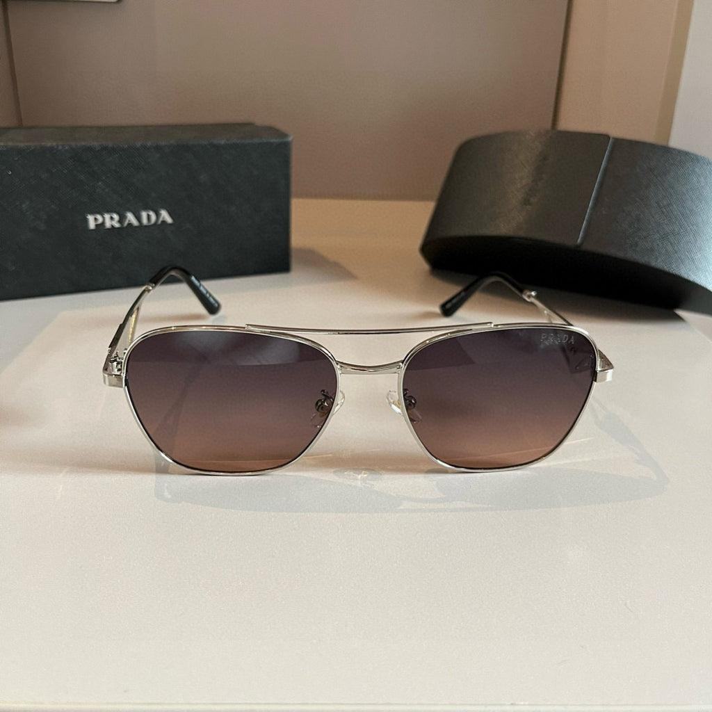 Prada Polarized Fashion Silver Lens Sunglasses for Men - 372136 - detail image 2