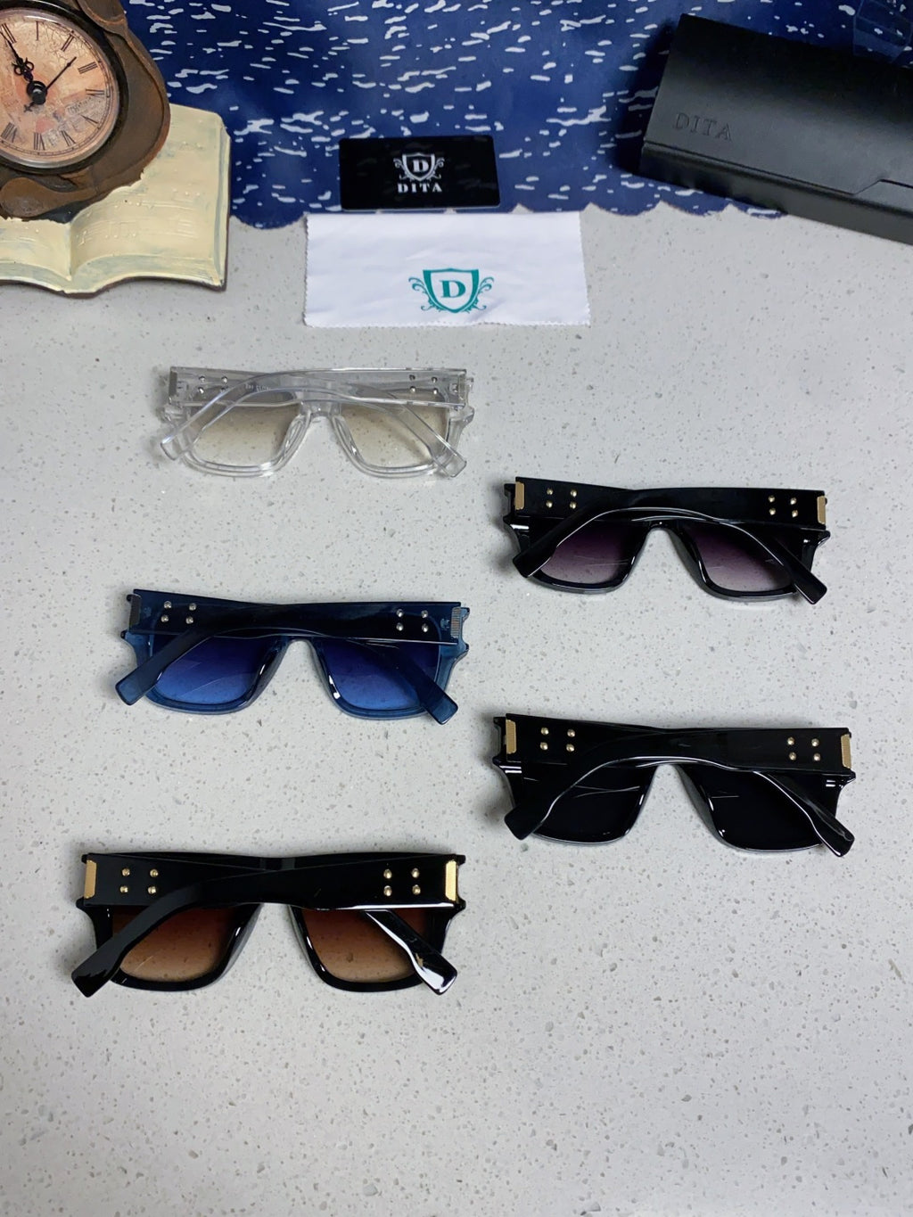 Dita Square Silver Lens Sunglasses for Men & Women - detail image 11