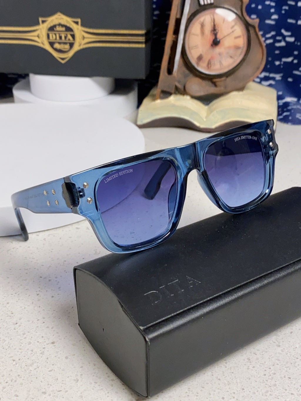 Dita Square Blue Lens Sunglasses for Men & Women - 399419 - detail image 4
