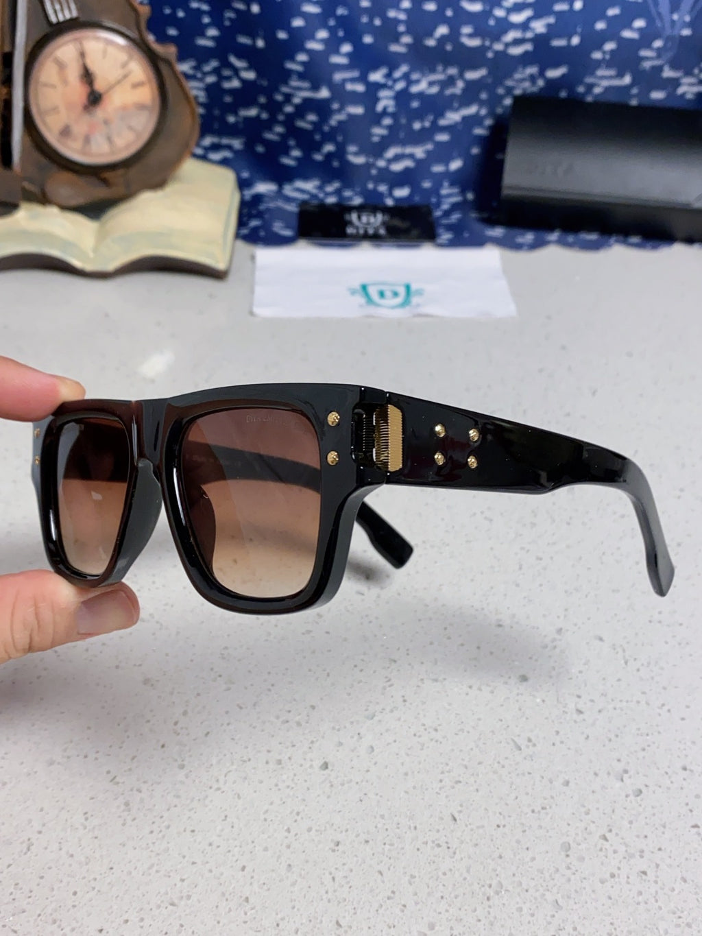 Dita Square Red Lens Sunglasses for Men & Women - detail image 6