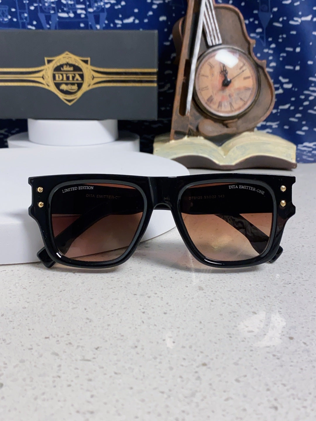 Dita Square Red Lens Sunglasses for Men & Women - detail image 9