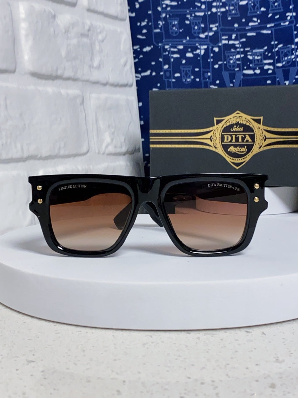 Dita Square Red Lens Sunglasses for Men & Women - detail image 2