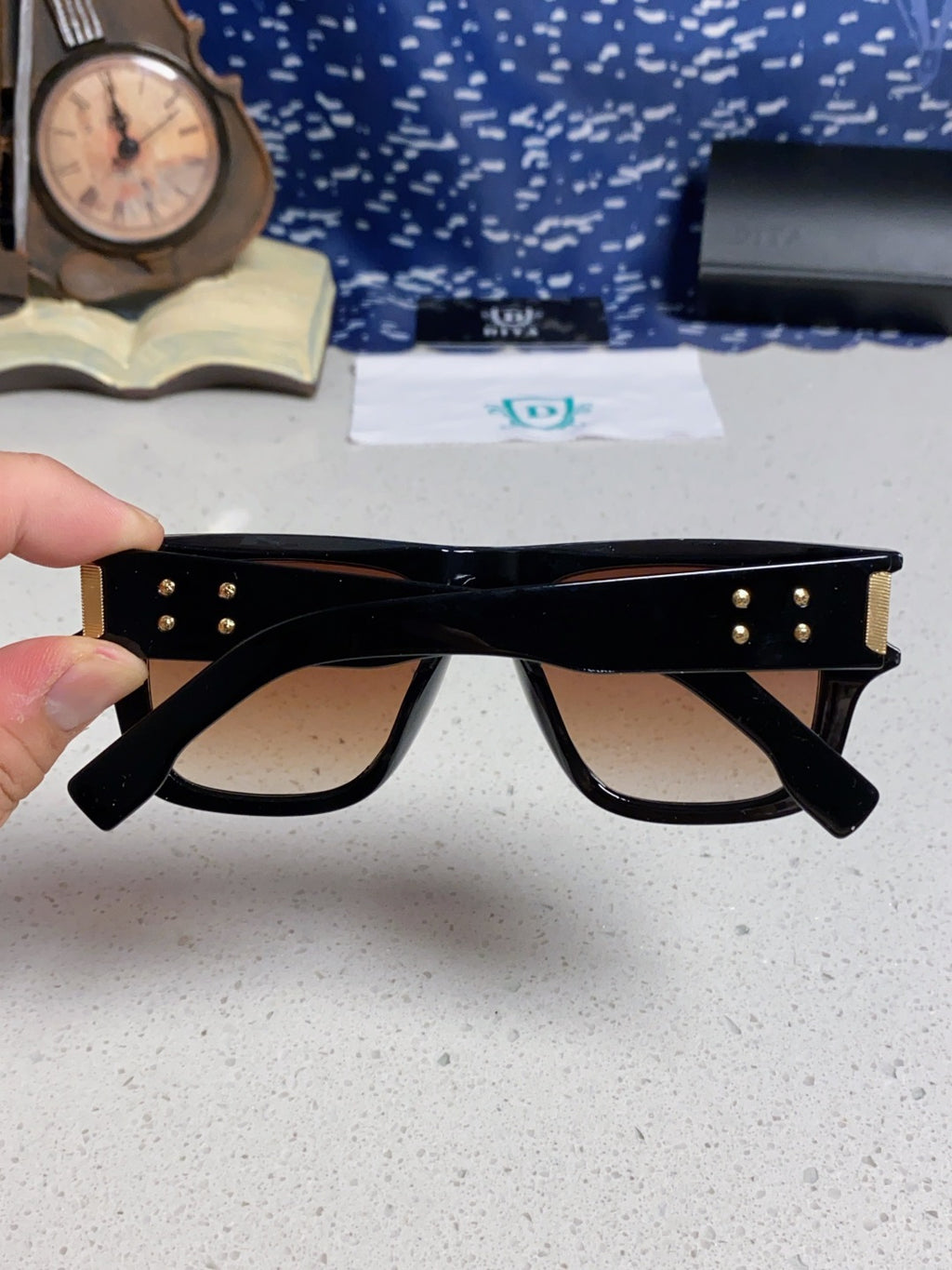 Dita Square Red Lens Sunglasses for Men & Women - detail image 5