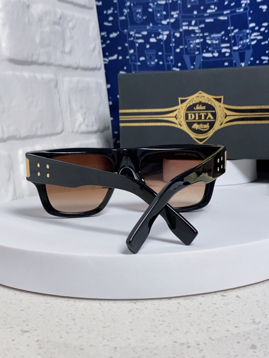 Dita Square Red Lens Sunglasses for Men & Women - detail image 3
