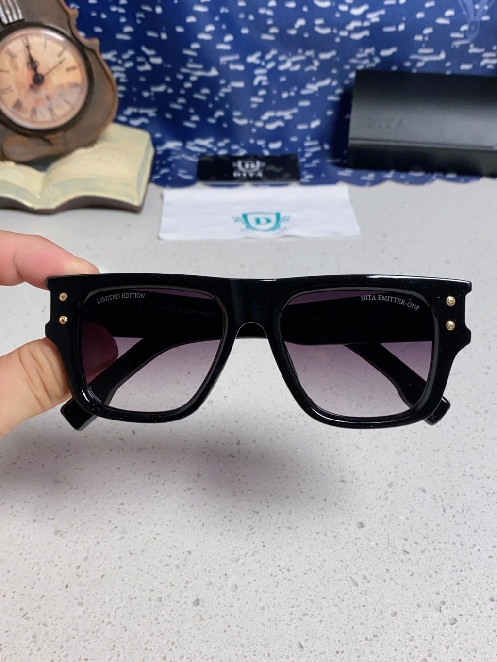 Dita Square Silver Lens Sunglasses for Men & Women - detail image 4