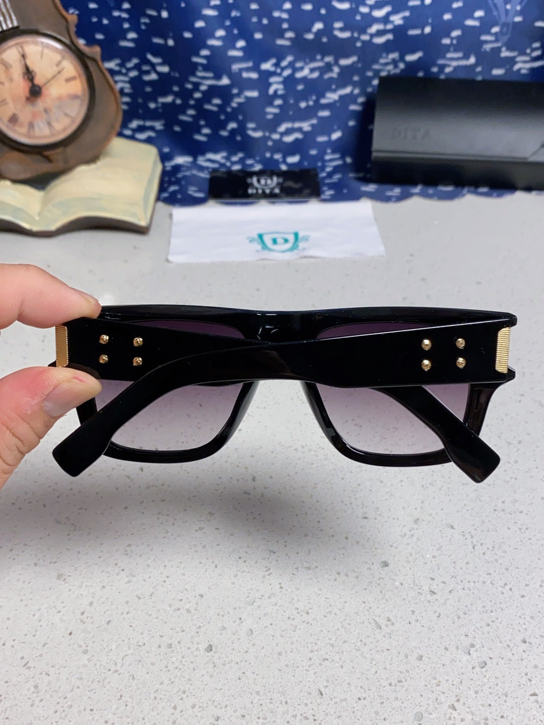 Dita Square Silver Lens Sunglasses for Men & Women - detail image 5