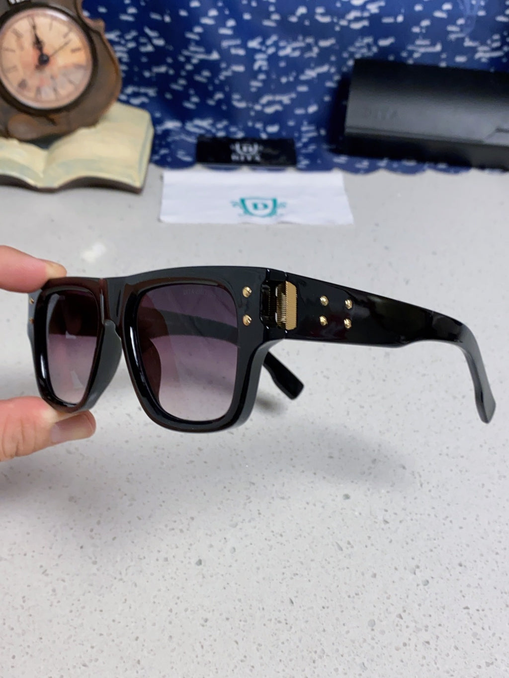Dita Square Silver Lens Sunglasses for Men & Women - detail image 6