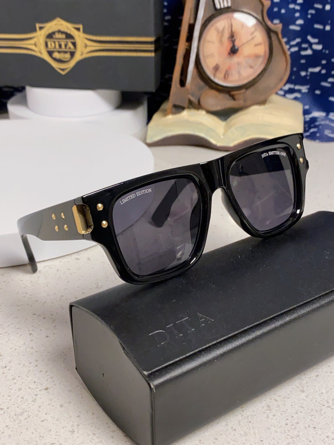 Dita Square Gray Lens Sunglasses for Men & Women - 399422 - detail image 4