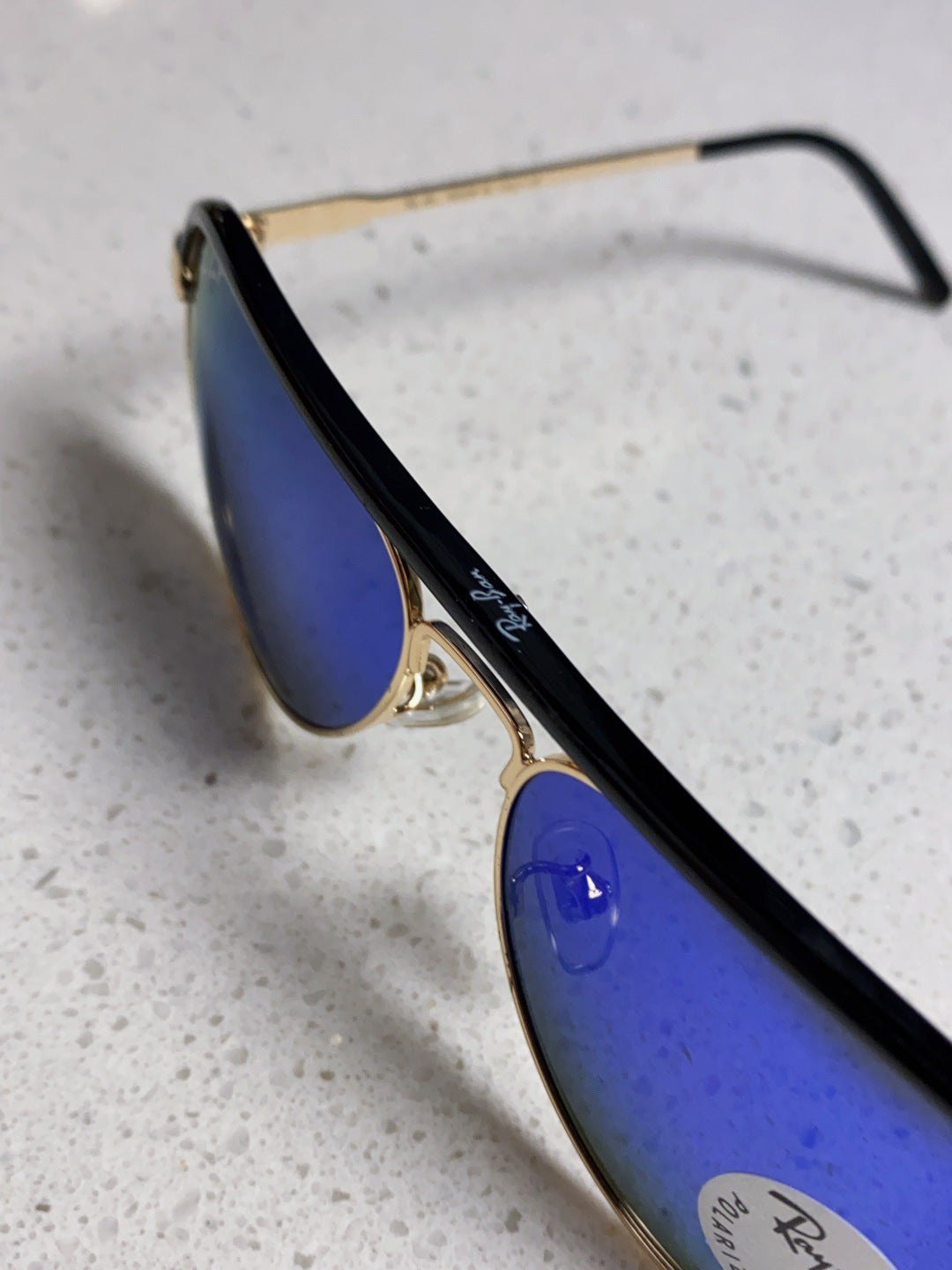 Ray-Ban RB3409 Polarized Aviator Blue Lens Sunglasses for Men - 433112 - detail image 8