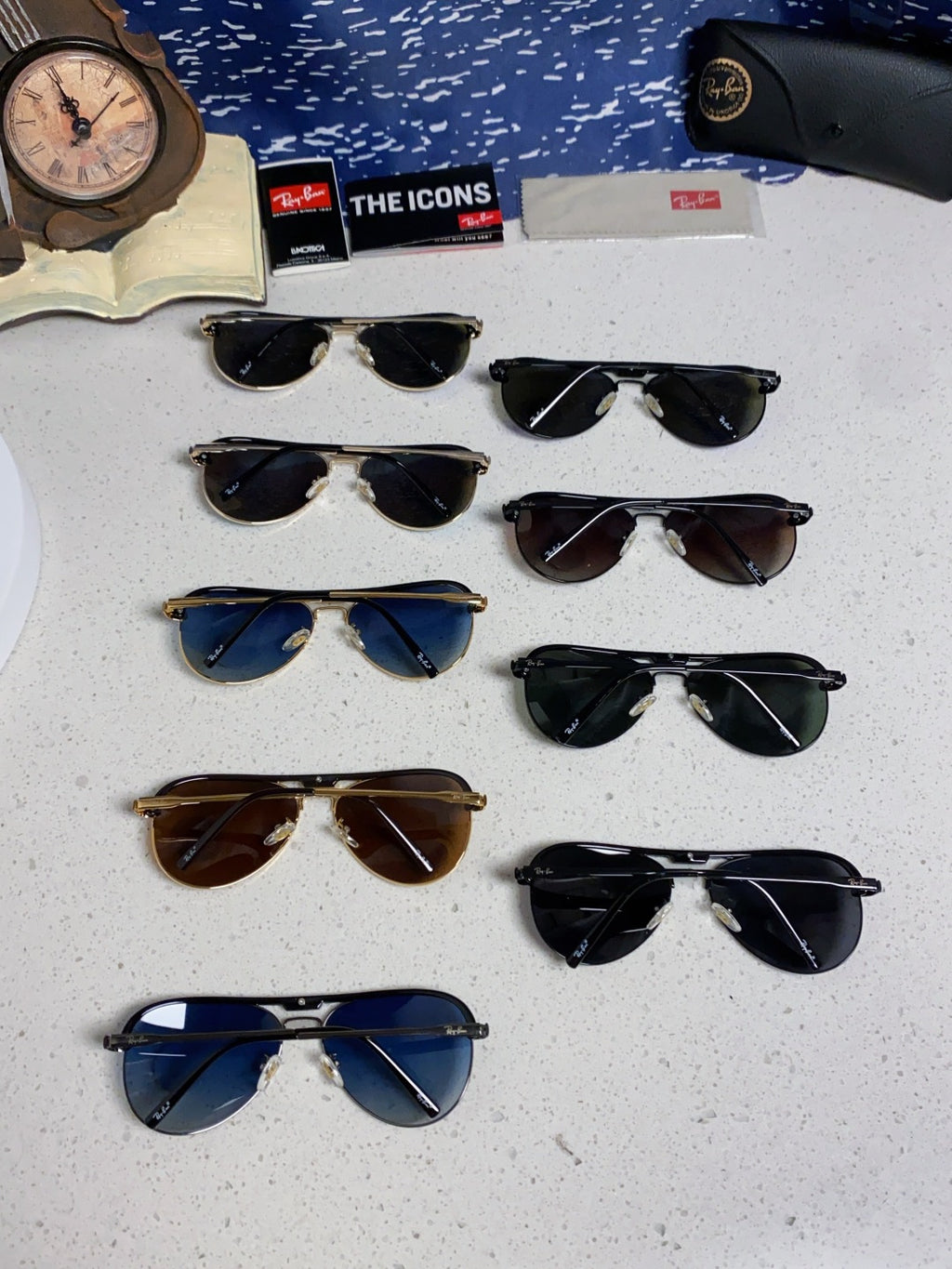 Ray-Ban RB3409 Polarized Aviator Silver Lens Sunglasses for Men - 433119 - detail image 12