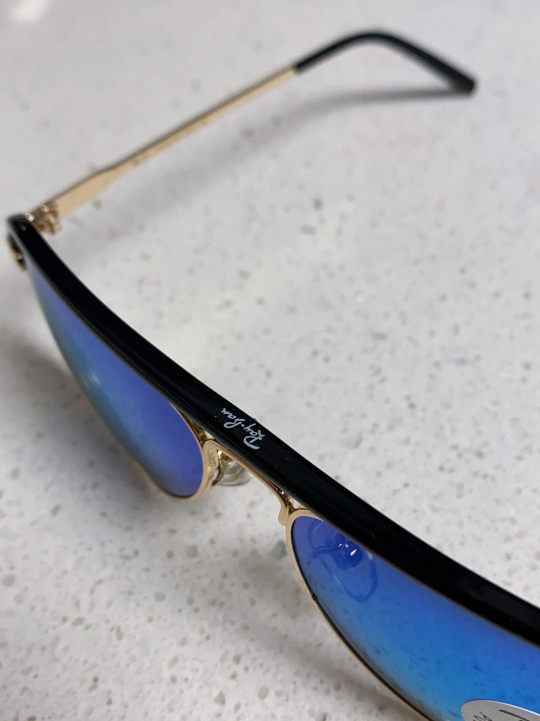 Ray-Ban RB3409 Polarized Aviator Blue Lens Sunglasses for Men - 433113 - detail image 8