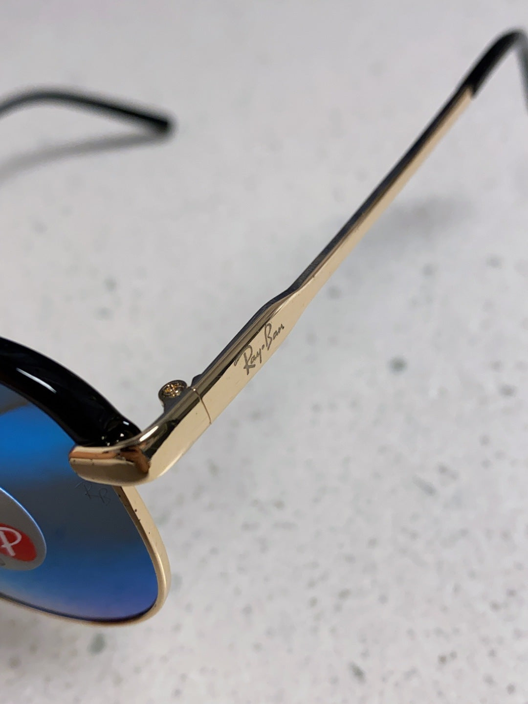 Ray-Ban RB3409 Polarized Aviator Blue Lens Sunglasses for Men - 433113 - detail image 7