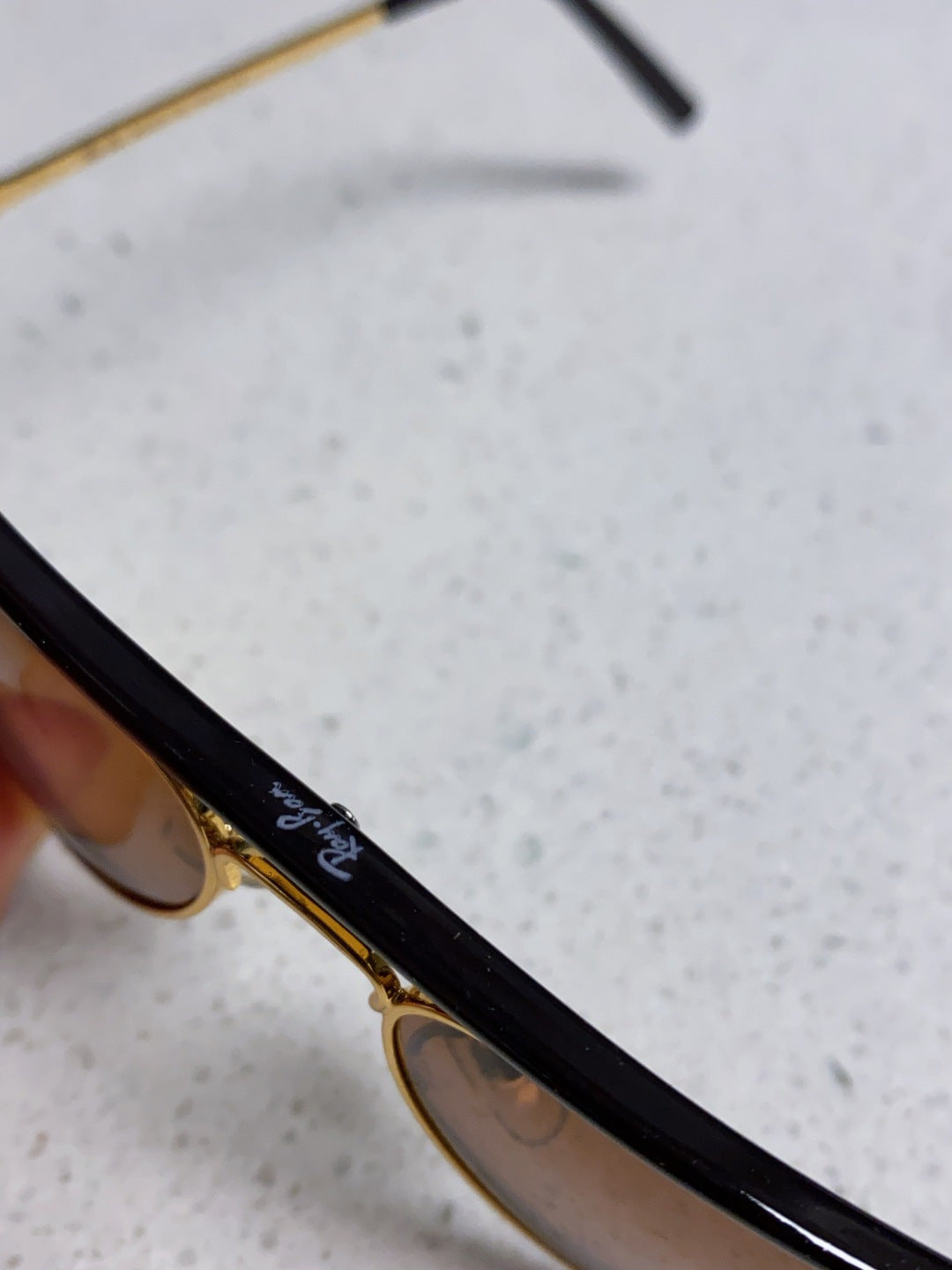 Ray-Ban RB3409 Polarized Aviator Brown Lens Sunglasses for Men - detail image 8