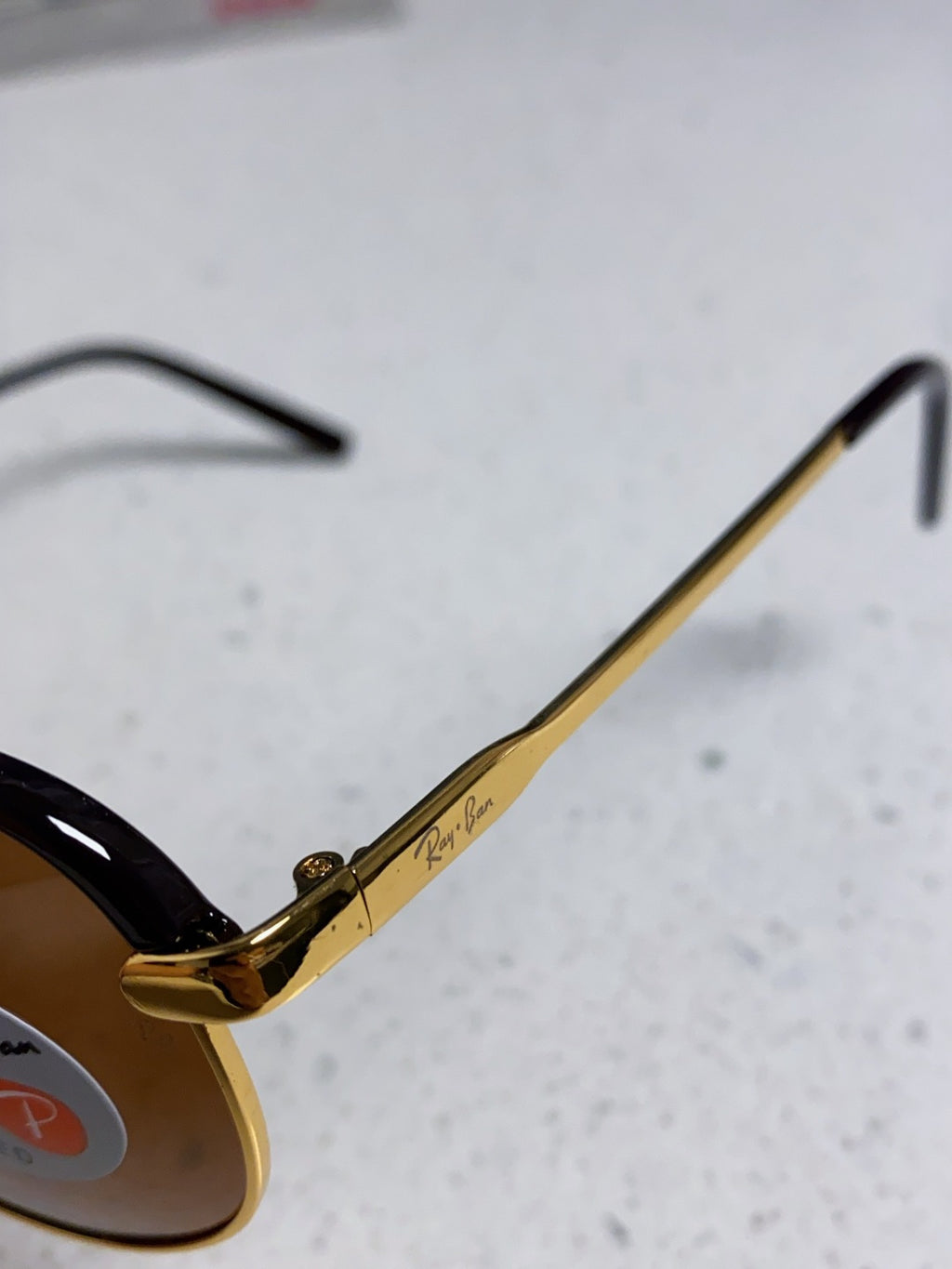 Ray-Ban RB3409 Polarized Aviator Brown Lens Sunglasses for Men - detail image 7