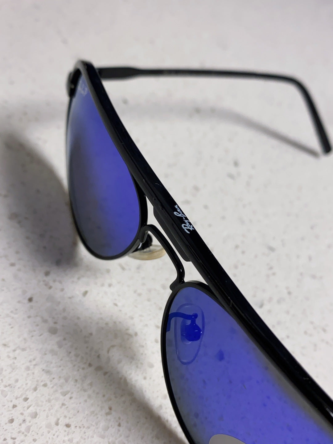 Ray-Ban RB3409 Polarized Aviator Blue Lens Sunglasses for Men - 399536 - detail image 8