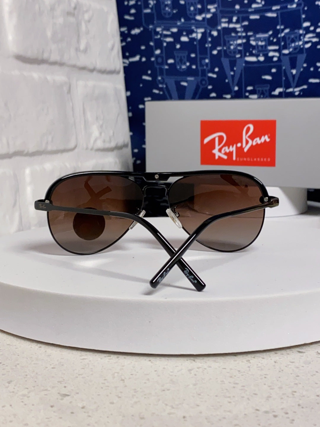 Ray-Ban RB3409 Polarized Aviator Silver Lens Sunglasses for Men - 433118 - detail image 3