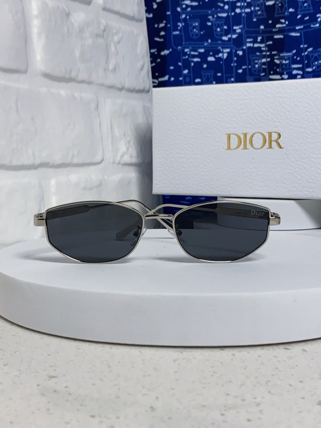 Dior Metal Round Silver Lens Sunglasses for Men & Women - 398708 - detail image 2