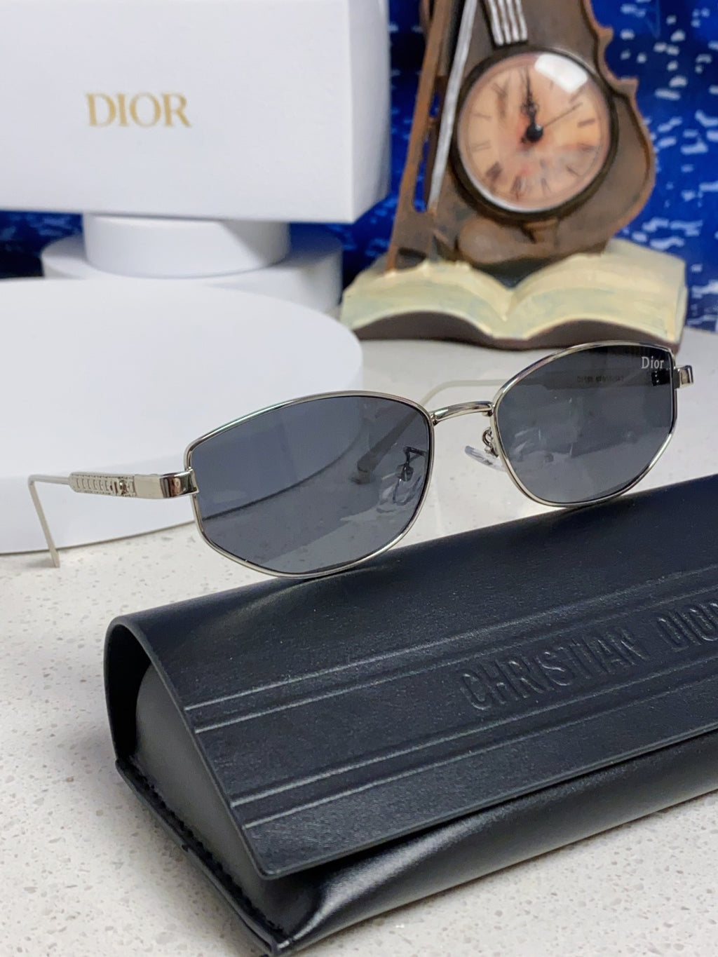 Dior Metal Round Silver Lens Sunglasses for Men & Women - 398708 - detail image 11