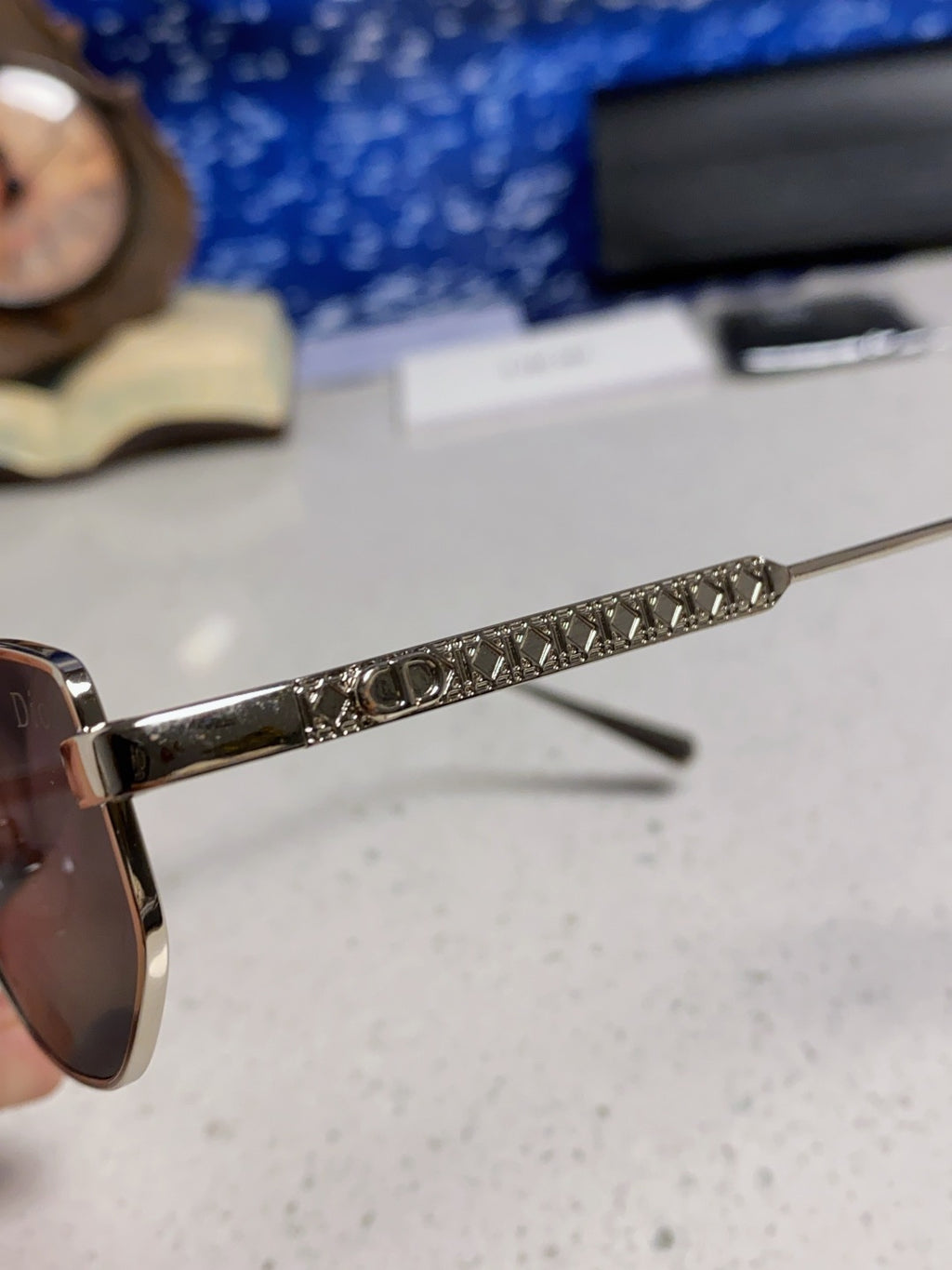 Dior Metal Round Silver Lens Sunglasses for Men & Women - 398708 - detail image 8