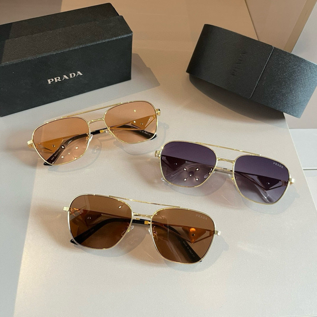 Prada Polarized Fashion Gold Lens Sunglasses for Men - 415759 - detail image 11